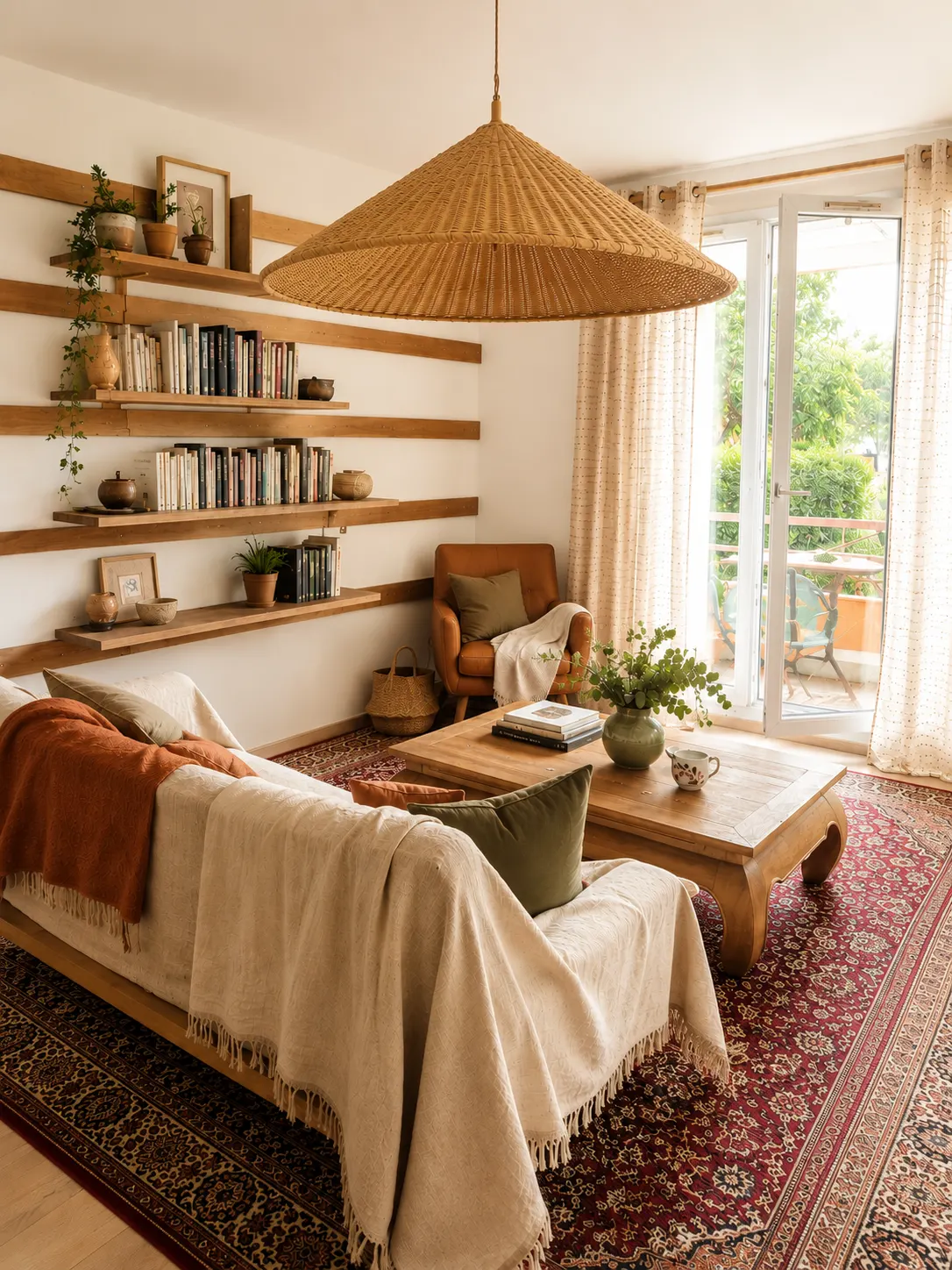 Intérieur chaleureux repensé pour un particulier
